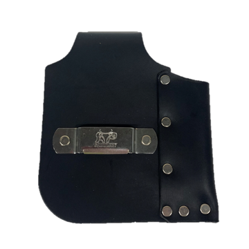 Basket Style Leather Tape Measure Holder by AP Saddlery (Black)